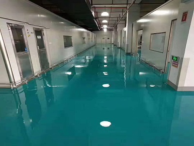 南京某制药公司环氧自流平地坪施工